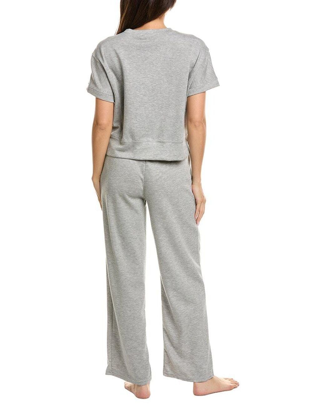 Marion Gray 2Pc Air Scuba Sweatshirt & Pant Set