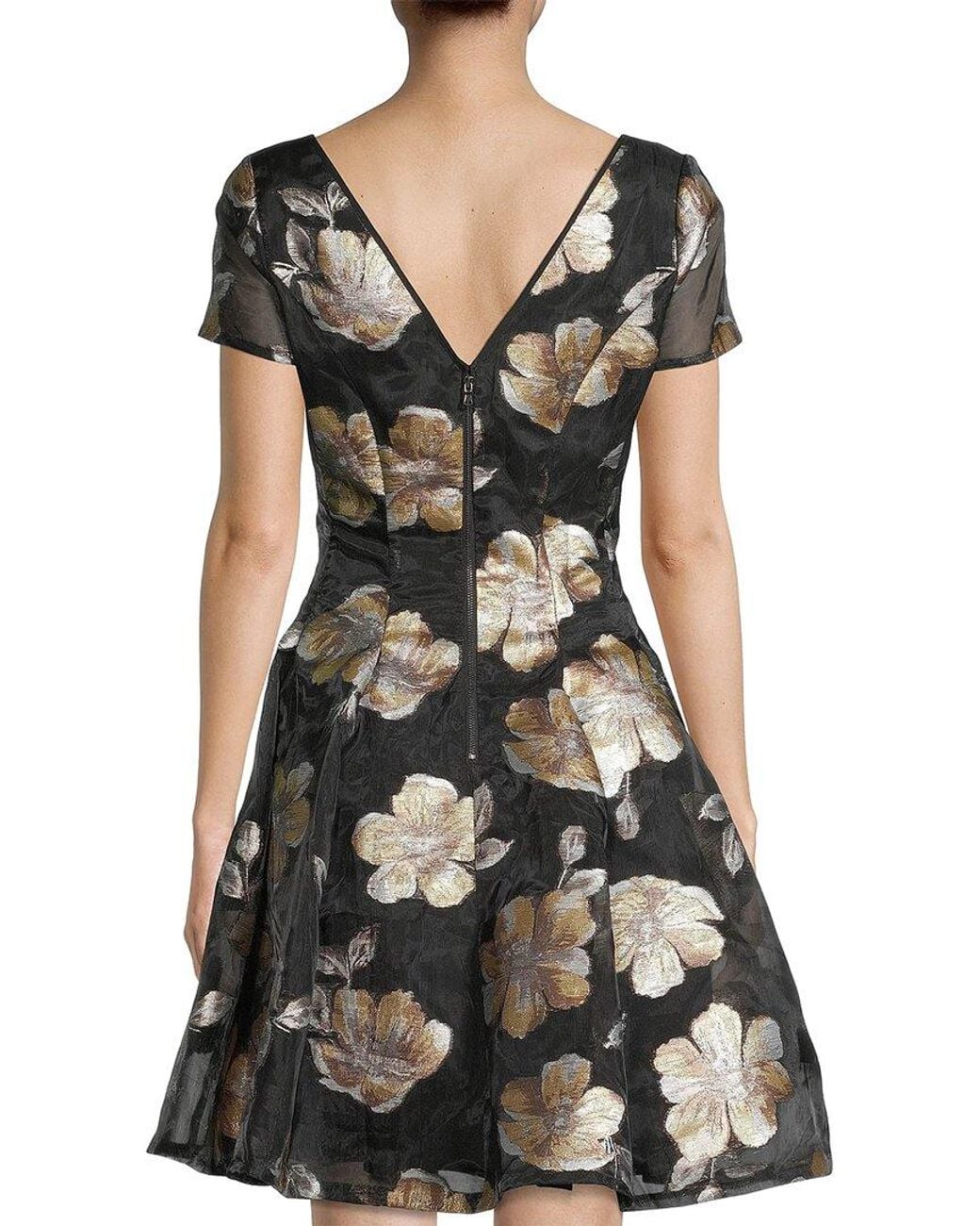 Shani Black Printed Mini Dress