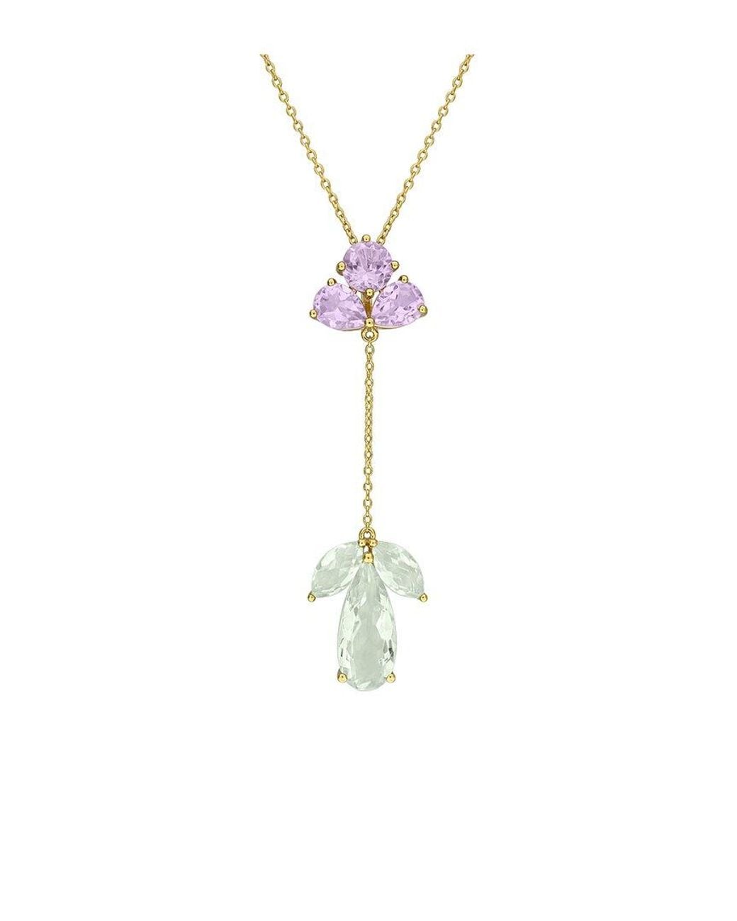 Rina Limor White Plated 10.00 Ct. Tw. Gemstone Pendant