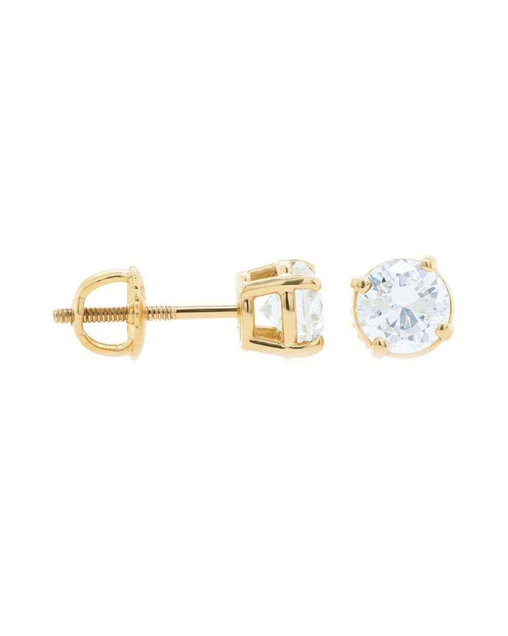 Diana M White Fine Jewelry 14k 1.35 Ct. Tw. Diamond Earrings