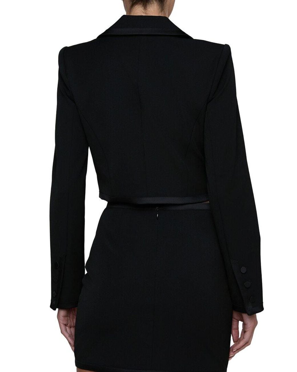 L'Agence Black Blythe Satin Binding Jacket