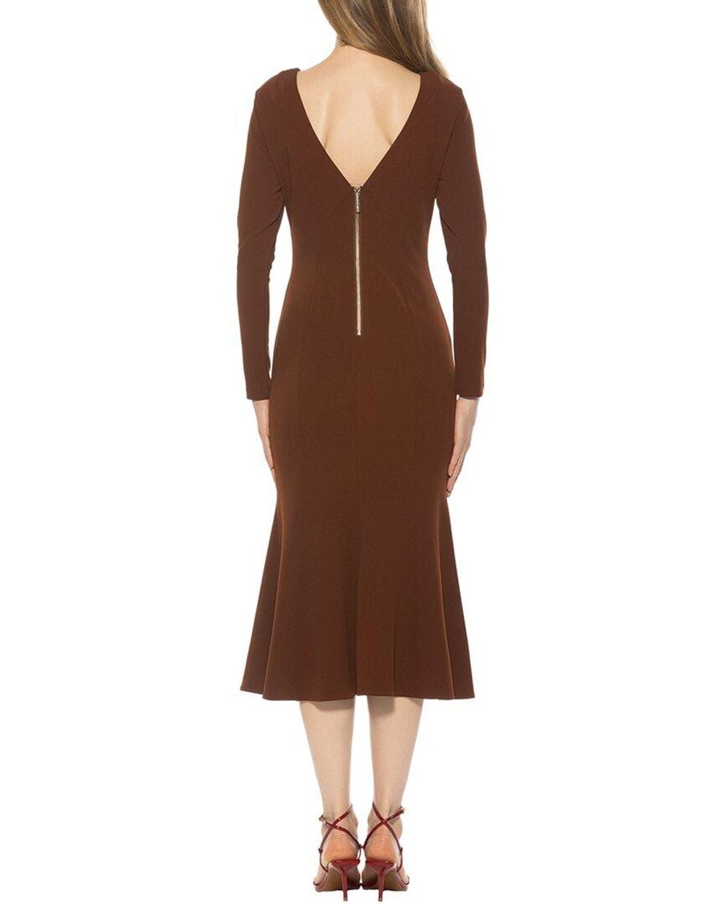 Alexia Admor Brown Liora A-line Dress