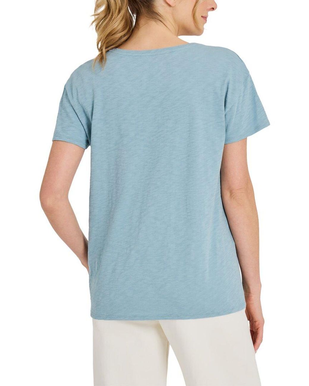 Life Is Good. Blue Slub T-Shirt