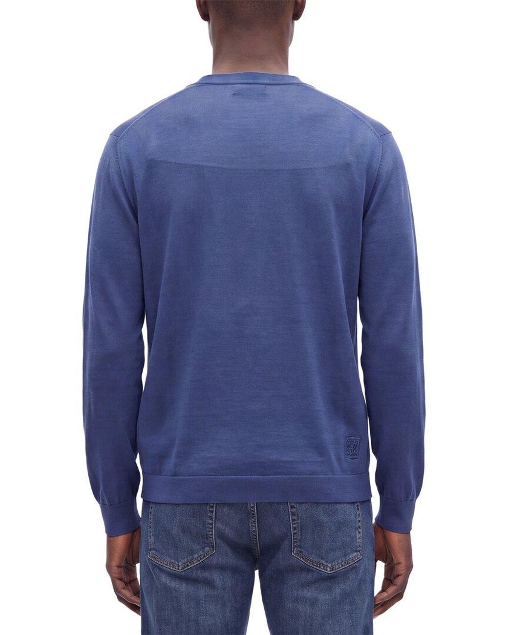 Corneliani Blue Cc Collection Double-Breasted Cardigan for men