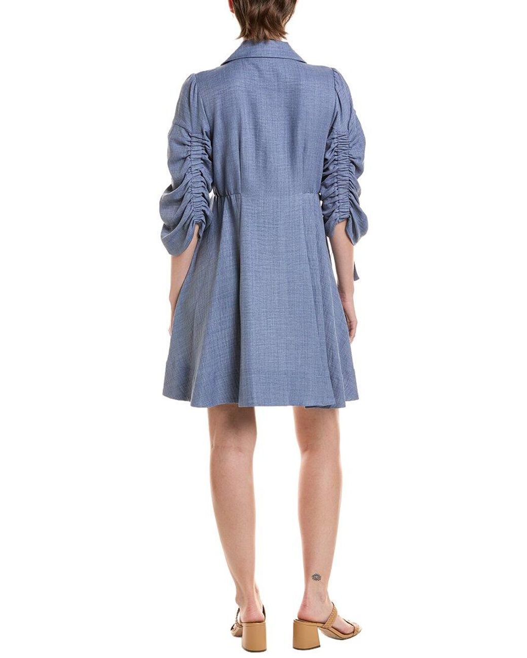 Maison Tara Blue Midi Dress
