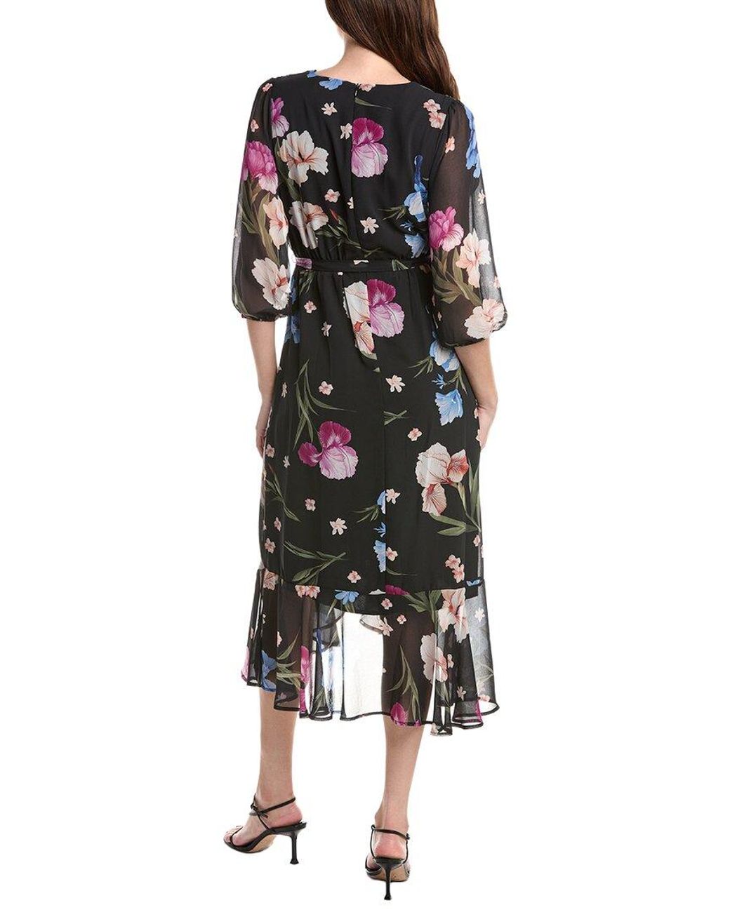 Sam Edelman Black Faux Wrap Maxi Dress
