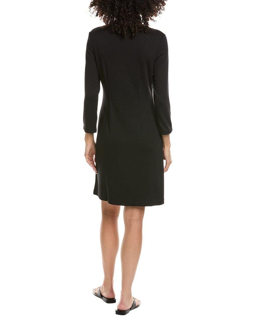 Tommy Bahama Black Darcy 3/4 Sleeve Short Dress