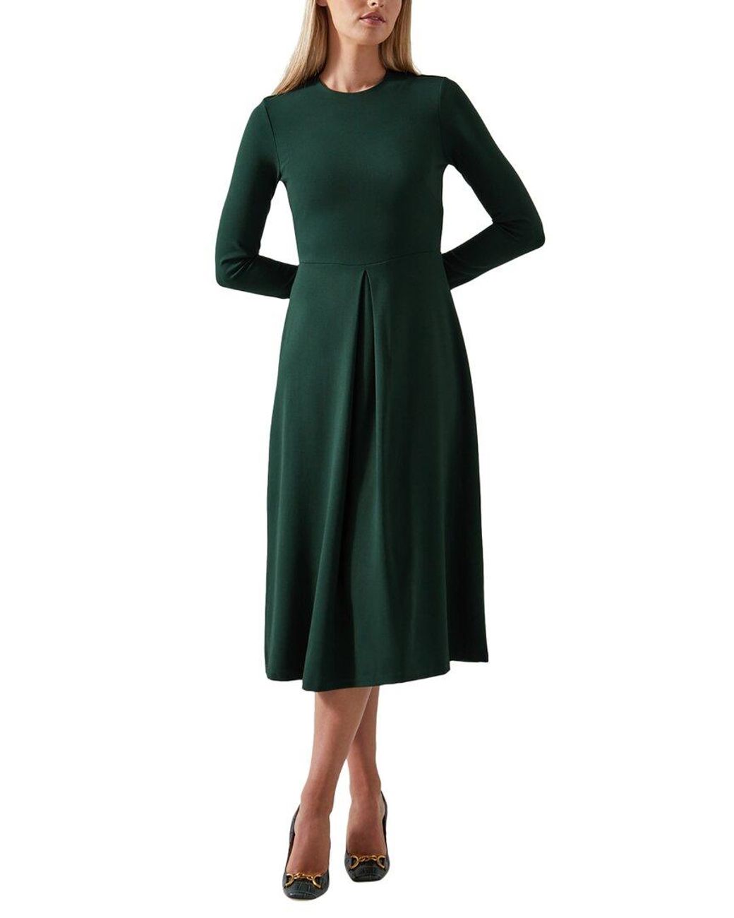 LK Bennett Maria Dress in Green Lyst Australia