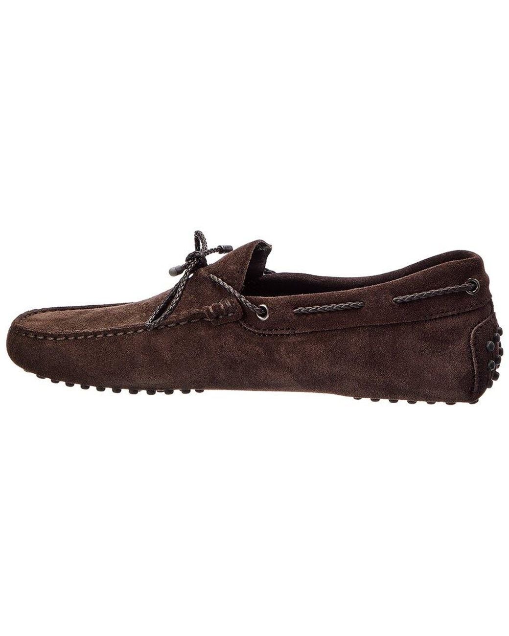 Tod's Brown Suede Driver for men