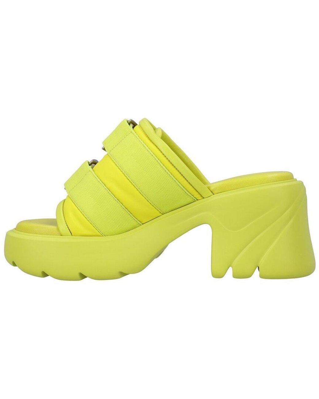 Bottega Veneta Yellow Lambskin Leather Flash Mule (Authentic Pre-Loved)