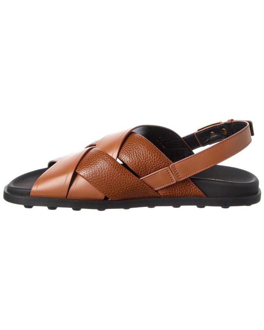 Tod's Brown Tods Leather Sandal