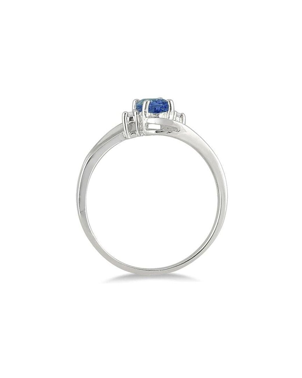 Gem Spark Blue 14K 0.49 Ct. Tw. Diamond & Sapphire Ring