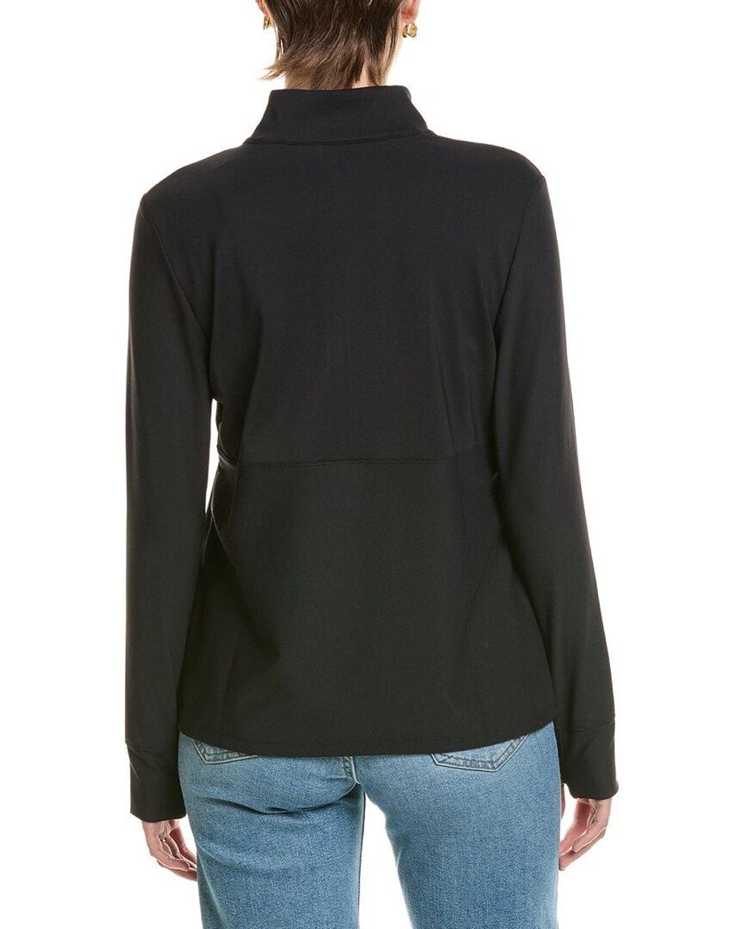 Tommy Bahama Black Abby Rib Half Zip Pullover