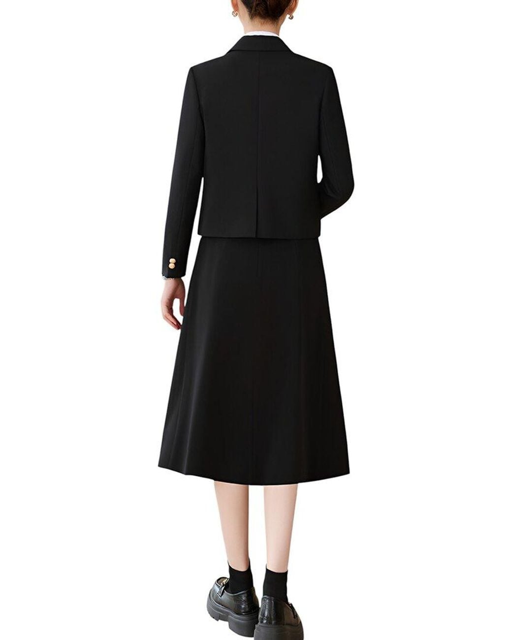 Olivia Taylor Black 2Pc Blazer & Skirt Set