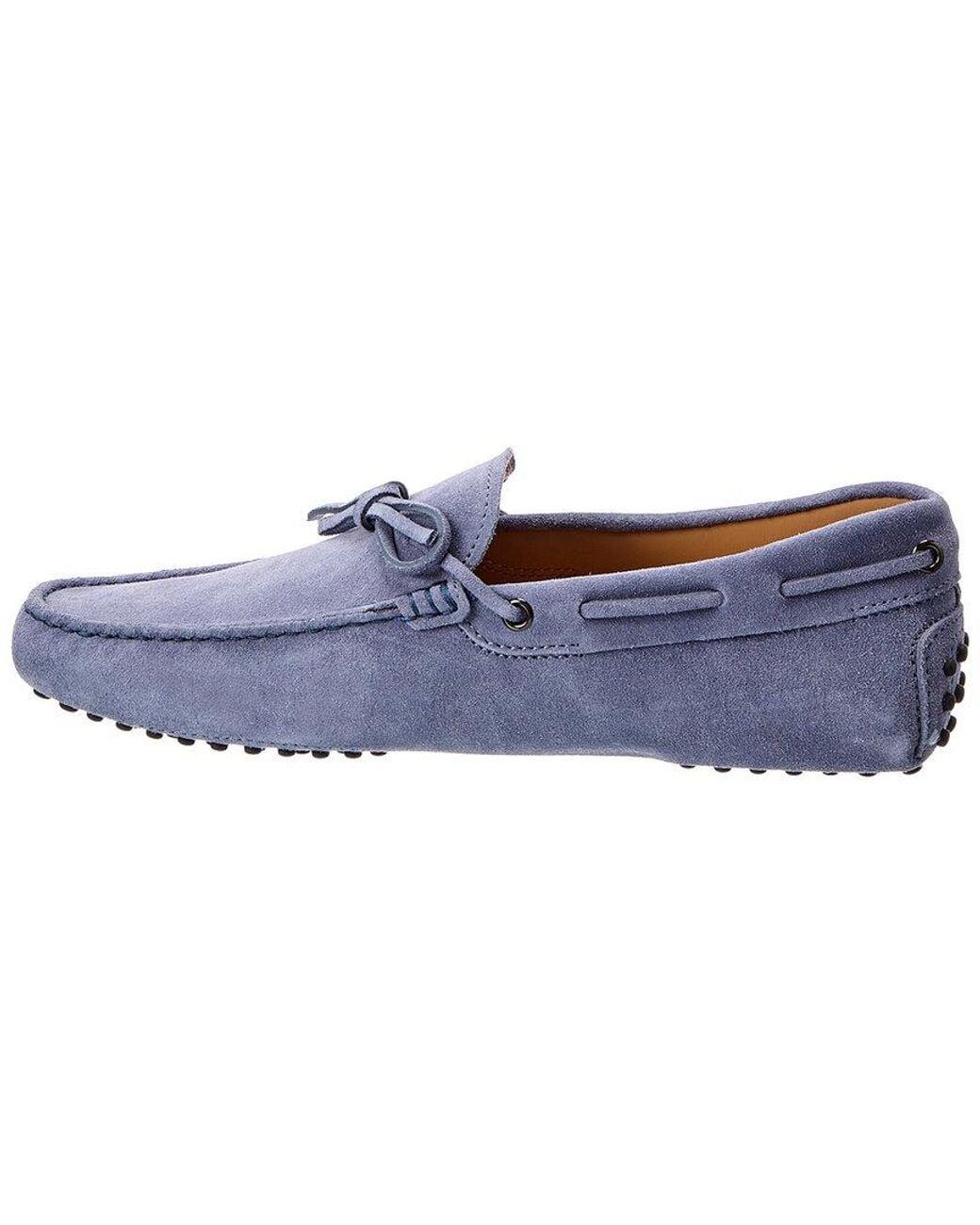 Tod's Blue Suede Driver for men