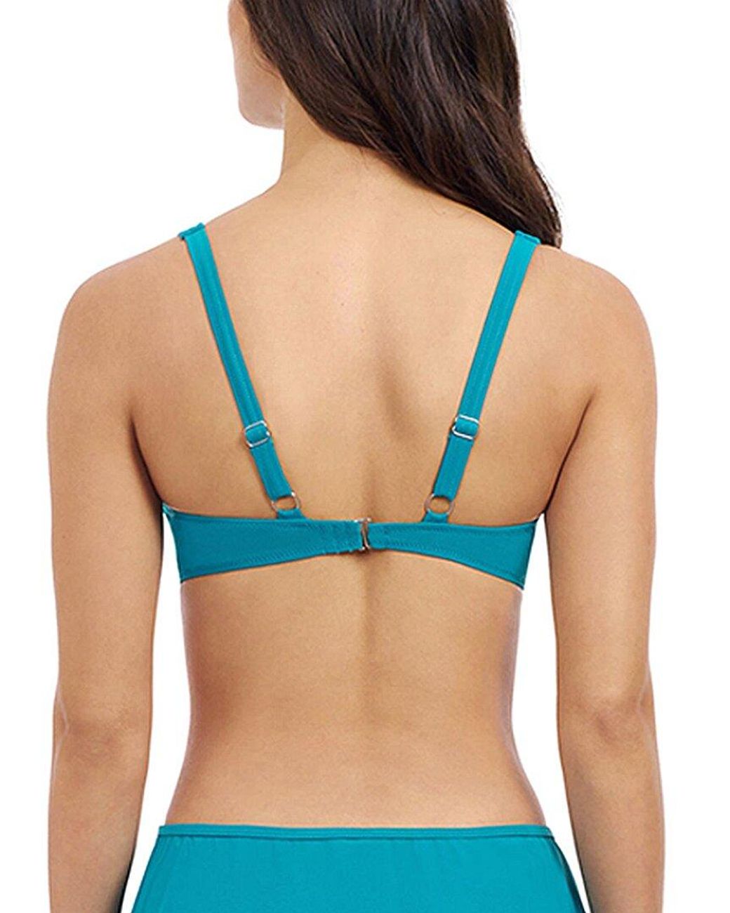 Gottex Blue Tutti Frutti V Neck Bikini Top