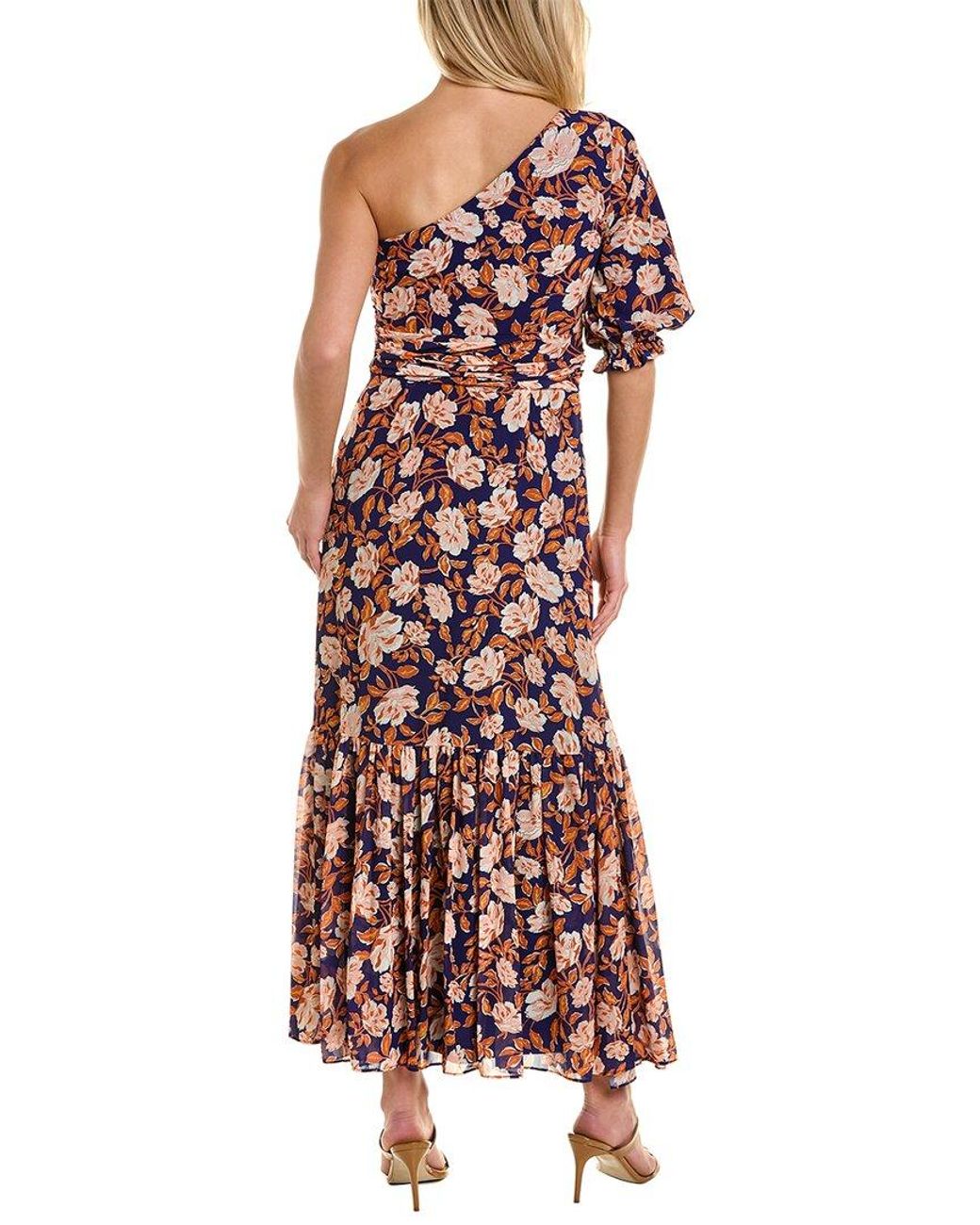 AMUR Red Claudia Midi Dress
