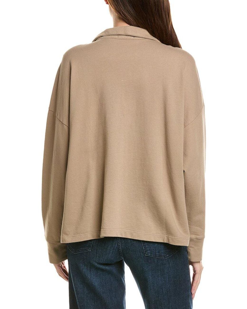 James Perse Natural 1/-Zip Pullover