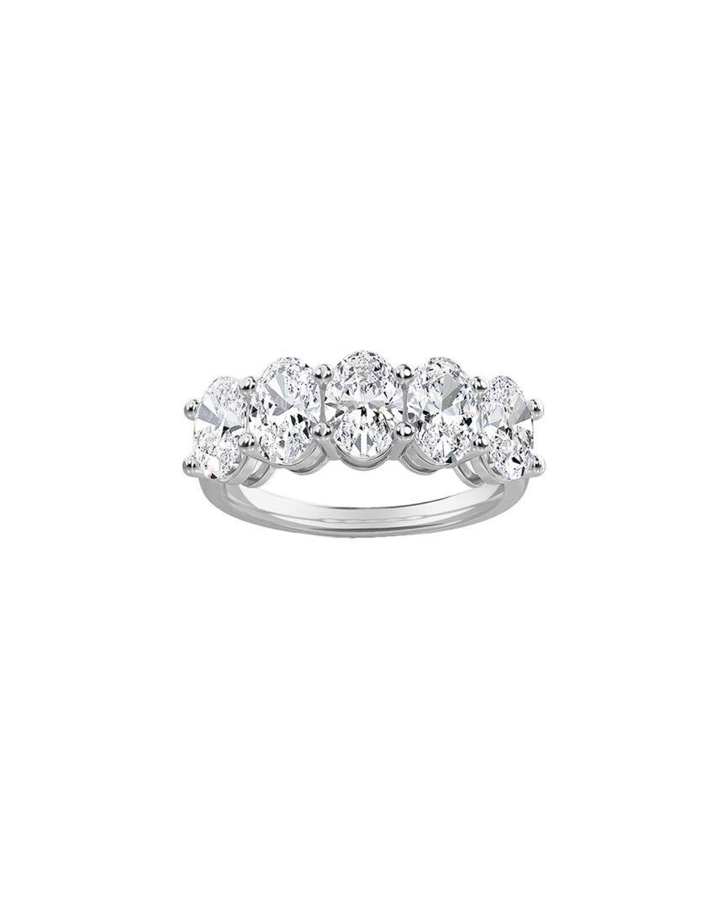 Diana M White Diana M. Fine Jewelry 14k 1.69 Ct. Tw. Lab Grown Diamond Half-eternity Ring