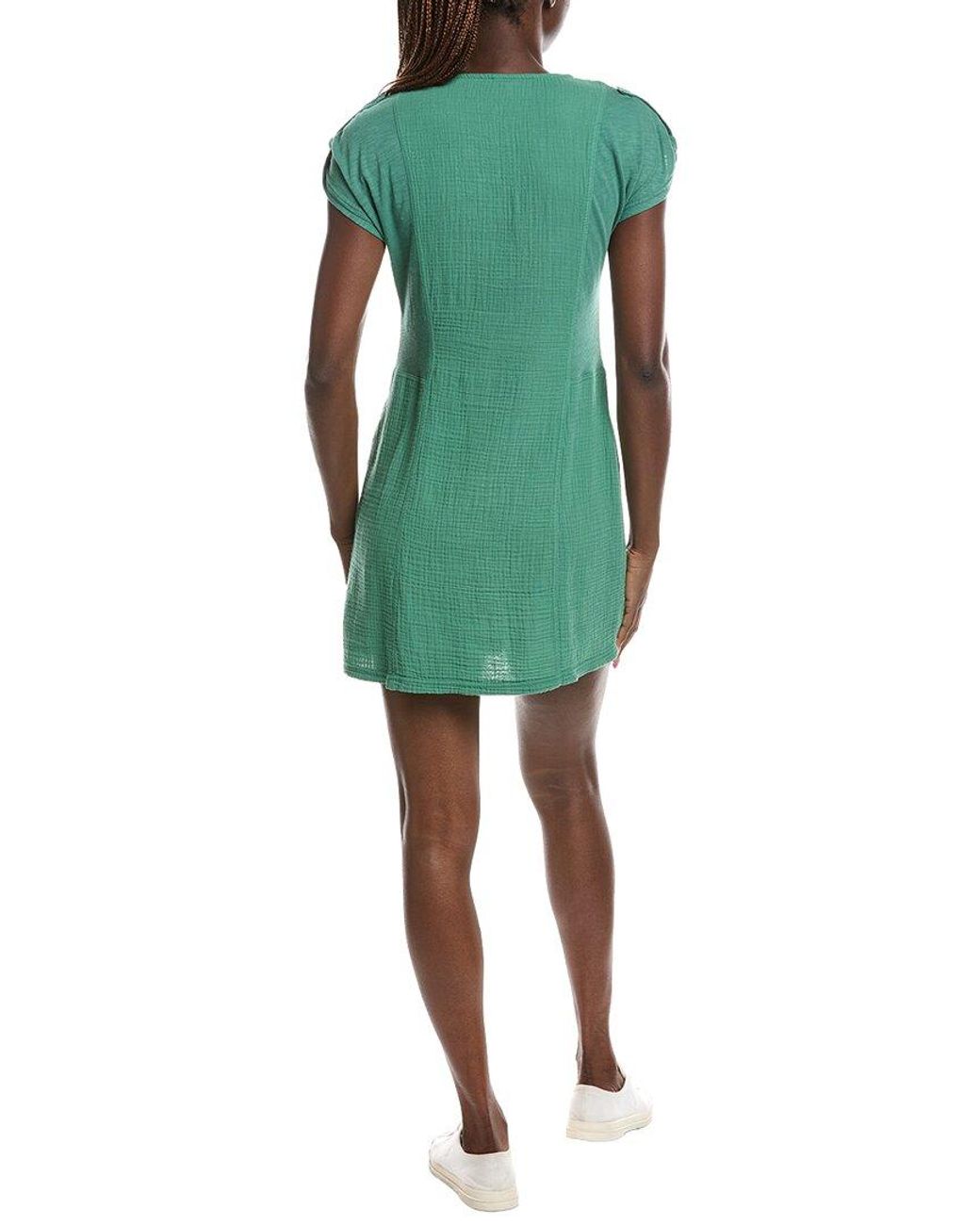 XCVI Green Crevin Mini Dress