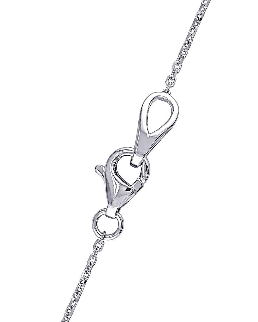 Diamond Select Cuts Metallic 14K 0.50 Ct. Tw. Diamond Station Necklace