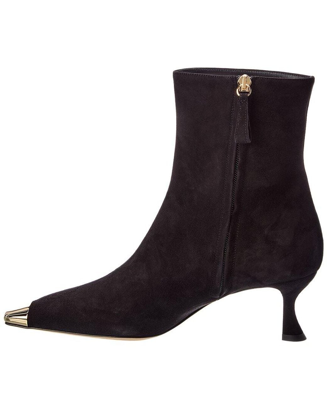 Alexandre Birman Black Olivia Retro 60 Suede Boot