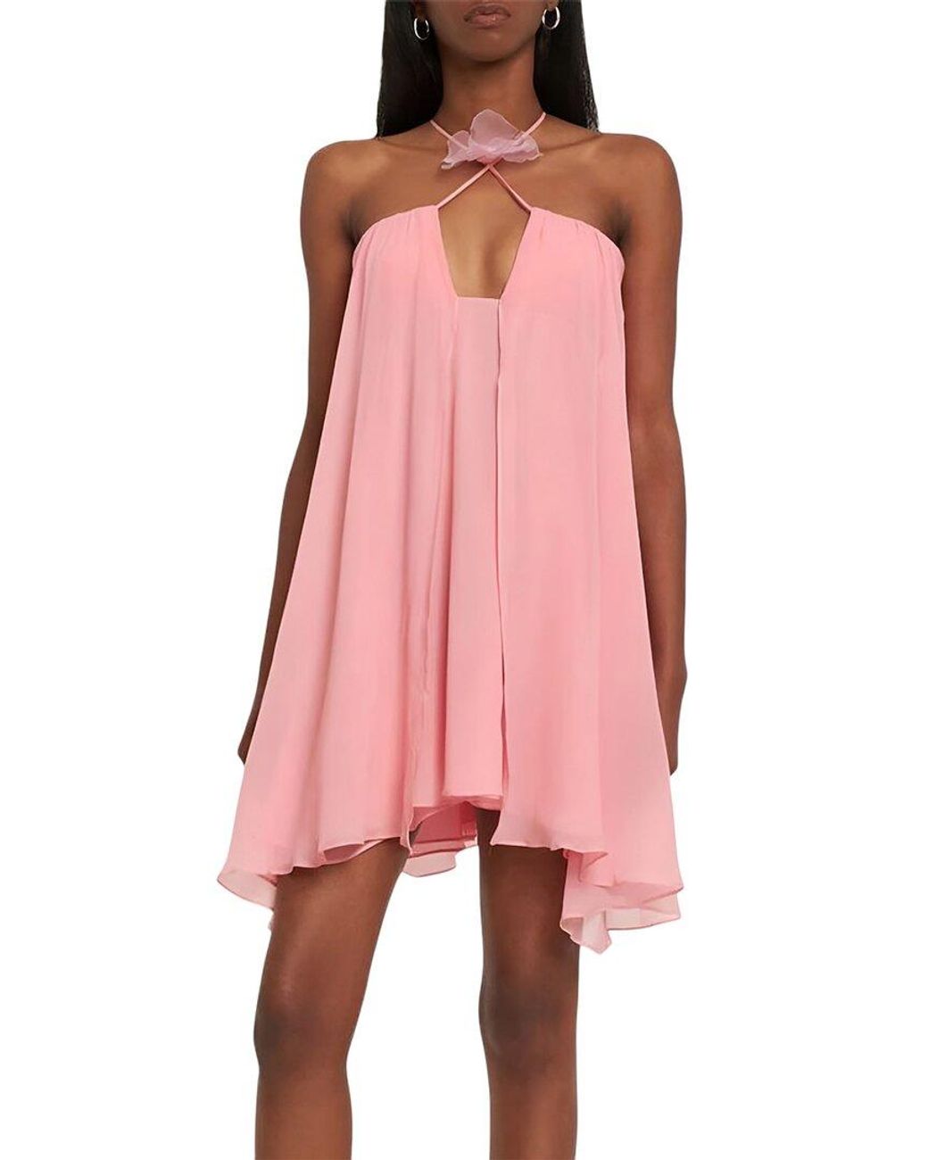 Linda Charm Pink Mini Dress
