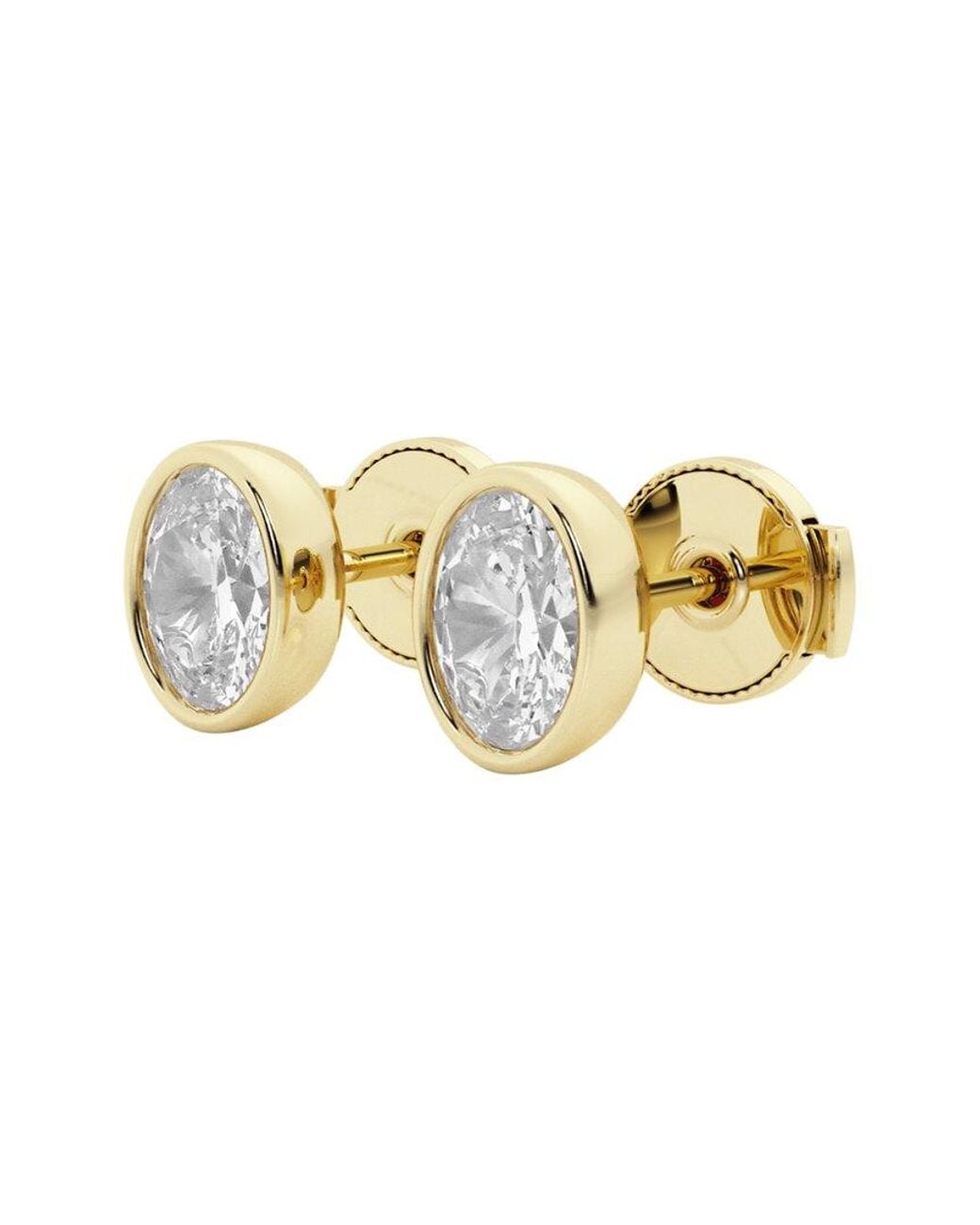 Lab Grown Diamonds Metallic 14K 1.00 Ct. Tw. Lab-Grown Diamond Studs