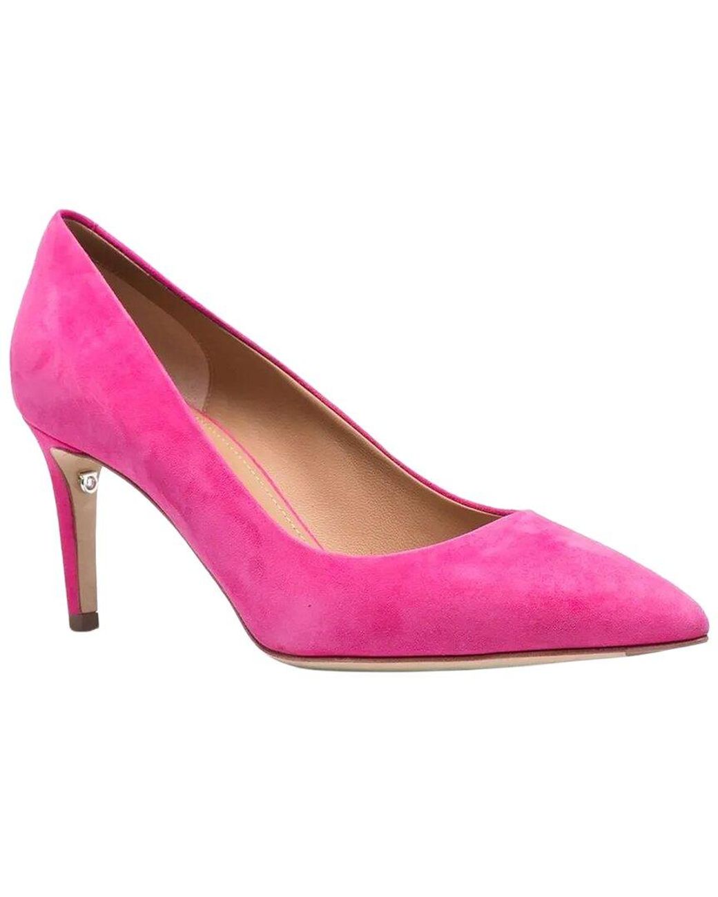 Ferragamo Pink Ilary 70Mm Leather Pump