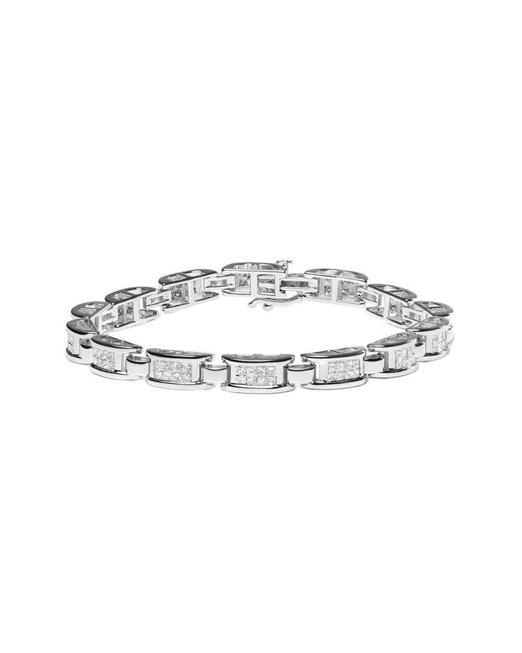 Haus of Brilliance White 14K 3.00 Ct. Tw. Diamond Link Bracelet