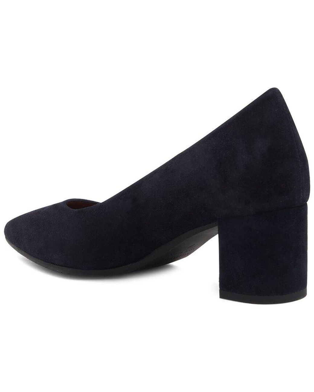Aquatalia Blue Kari Waterproof Suede Pump