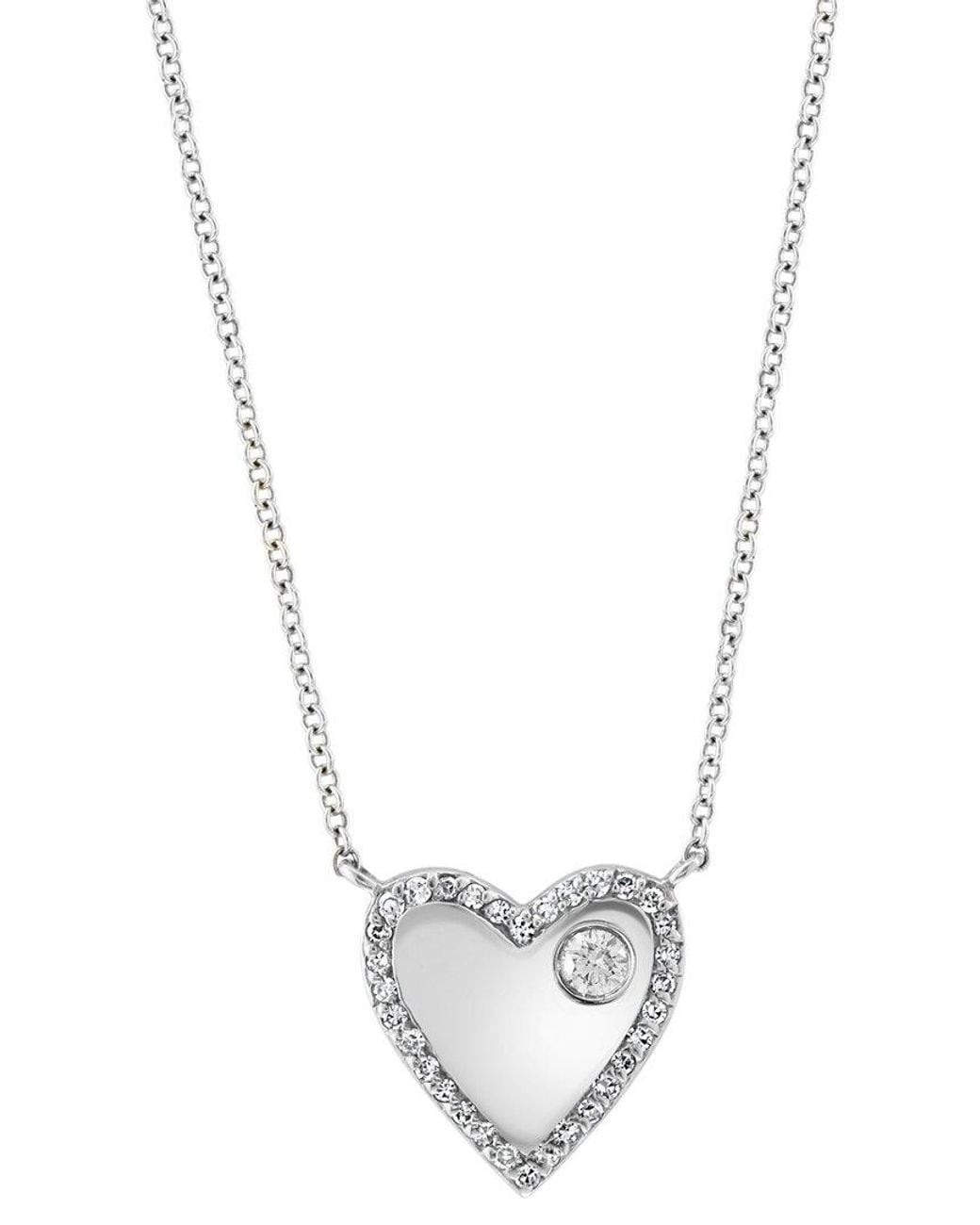 Effy Fine Jewelry Metallic 14K 0.25 Ct. Tw. Diamond Necklace