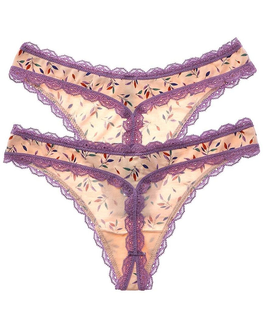 Wacoal Pink B.Tempt'D By 2Pk Inspired Eyelet Thong