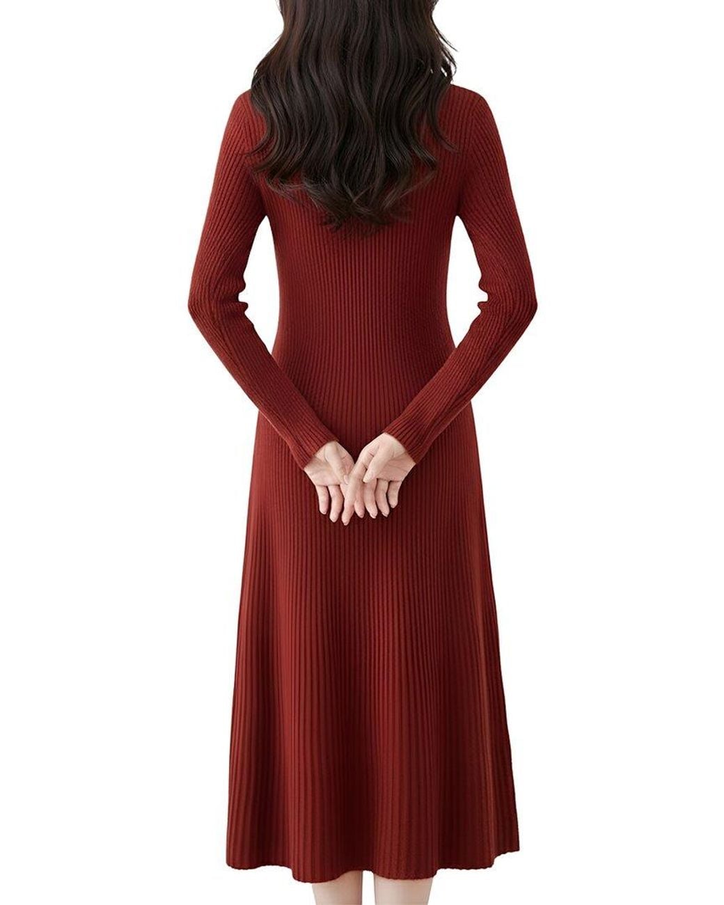 Tedora Red Midi Dress