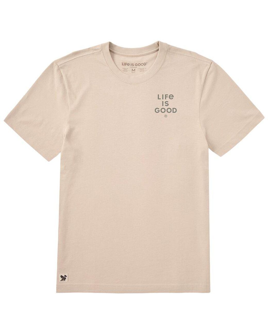 Life Is Good. Natural Crusher Tee for men
