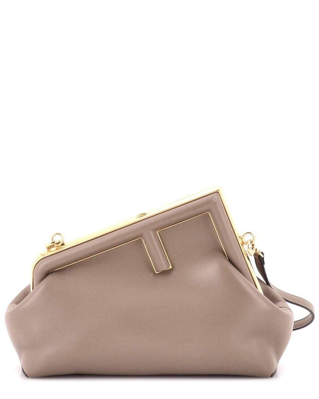 Fendi Brown Leather First Bag Small (Authentic Pre-Loved)