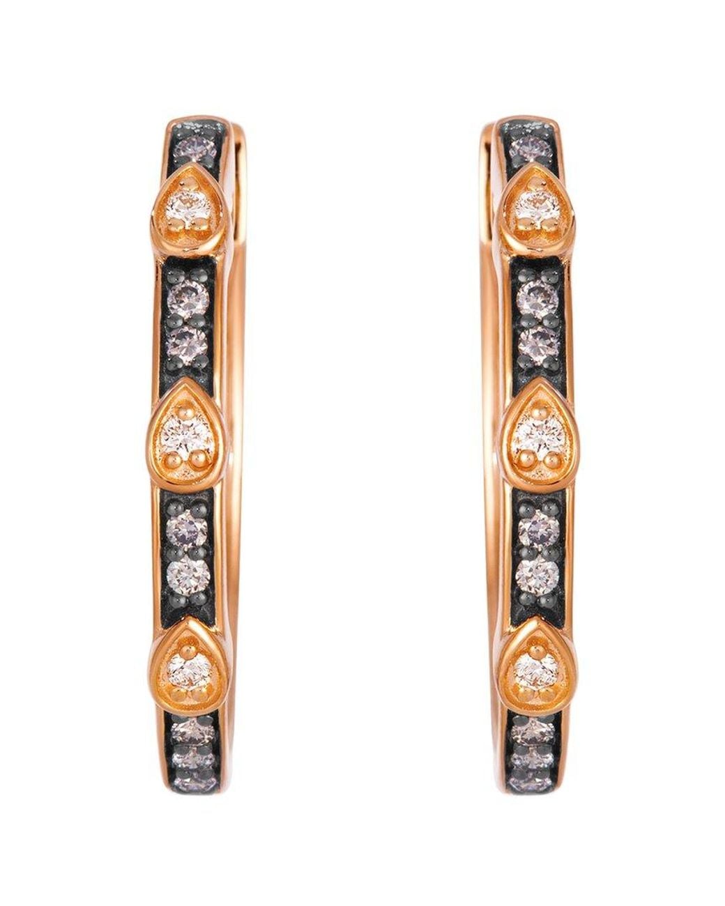 Le Vian Metallic Le Vian 14K Rose 0.34 Ct. Tw. Diamond Earrings