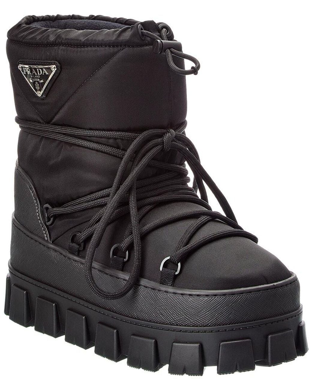 Prada Black Nylon Boot