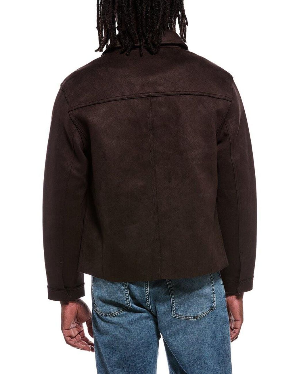 Scotch & Soda Brown Emboss Logo Jacket for men