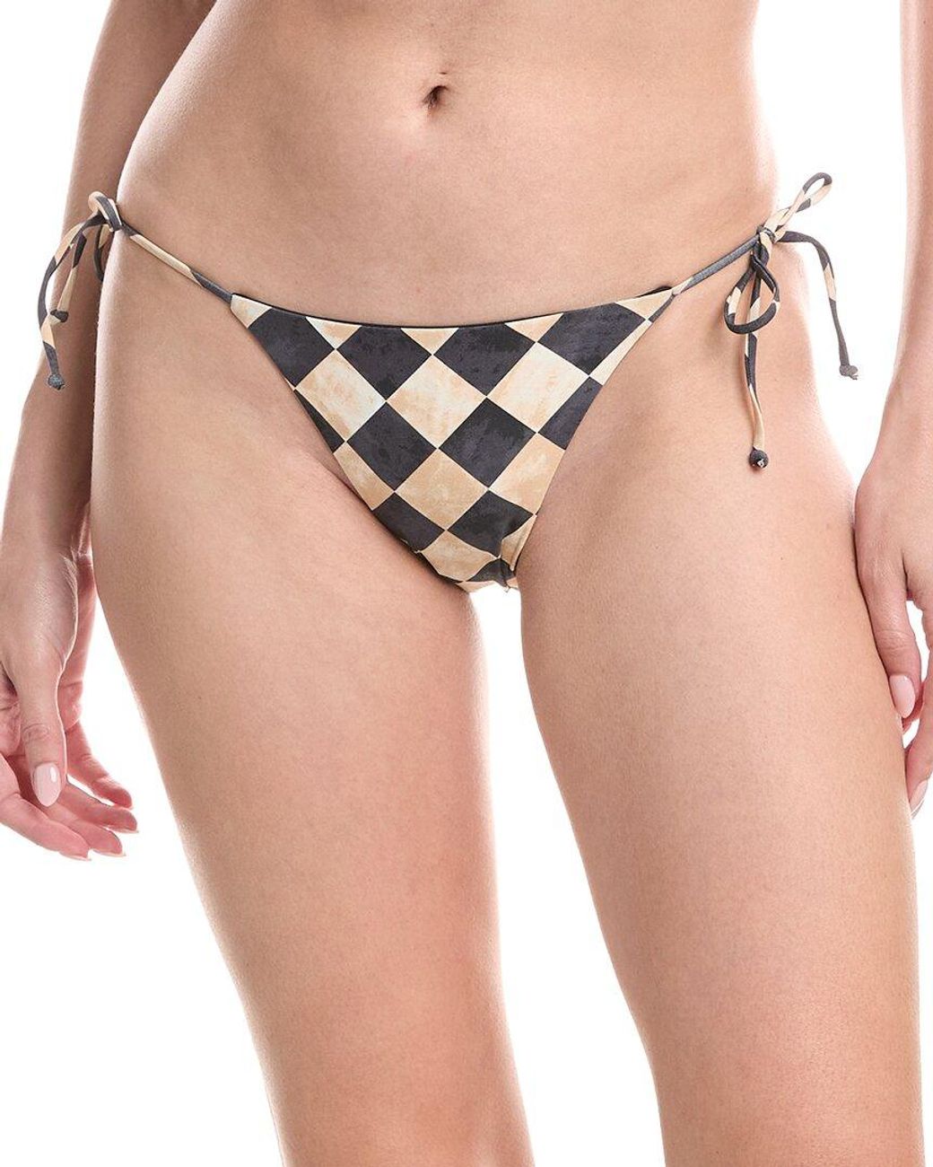 WeWoreWhat Natural Tie Bikini Bottom