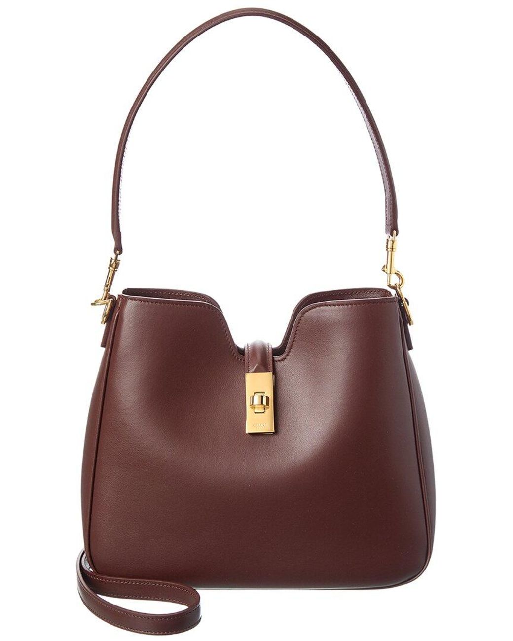 Céline Purple Camille 16 Leather Shoulder Bag
