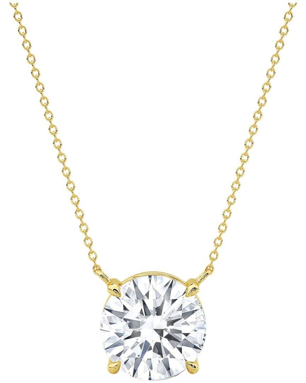 Lab Grown Diamonds Metallic 14K 4.00 Ct. Tw. Lab-Grown Diamond Necklace