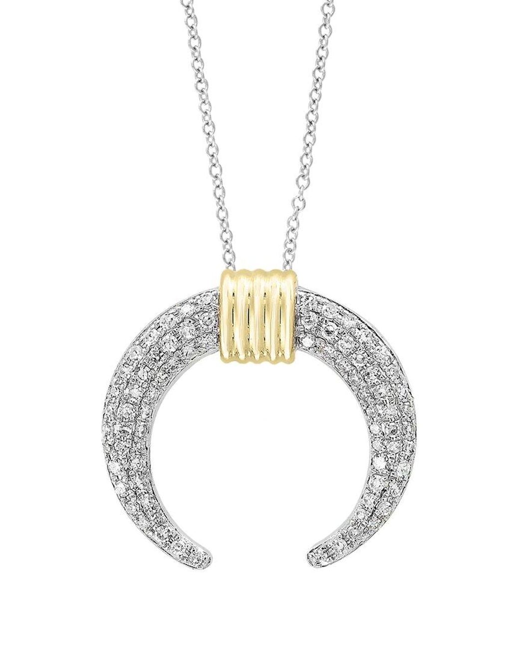 Effy Fine Jewelry Metallic 14K 0.40 Ct. Tw. Diamond Necklace