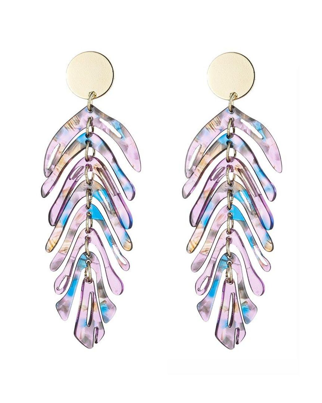 Eye Candy LA Blue Lindsay Drop Earrings