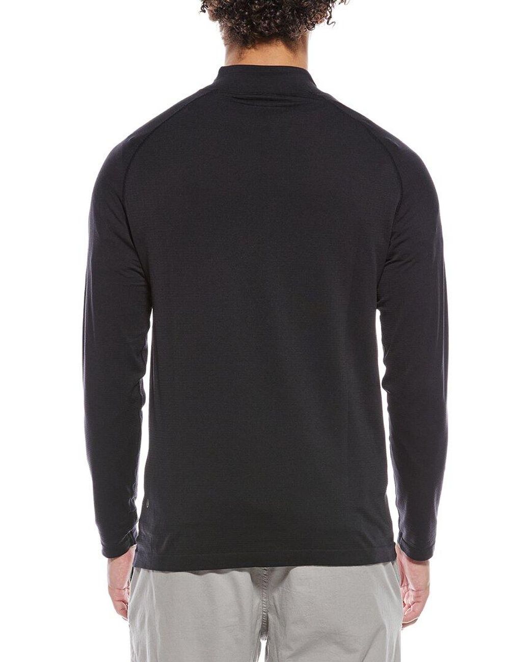 lululemon athletica Black Metal Vent Tech 1/2-Zip Pullover 3.0 for men