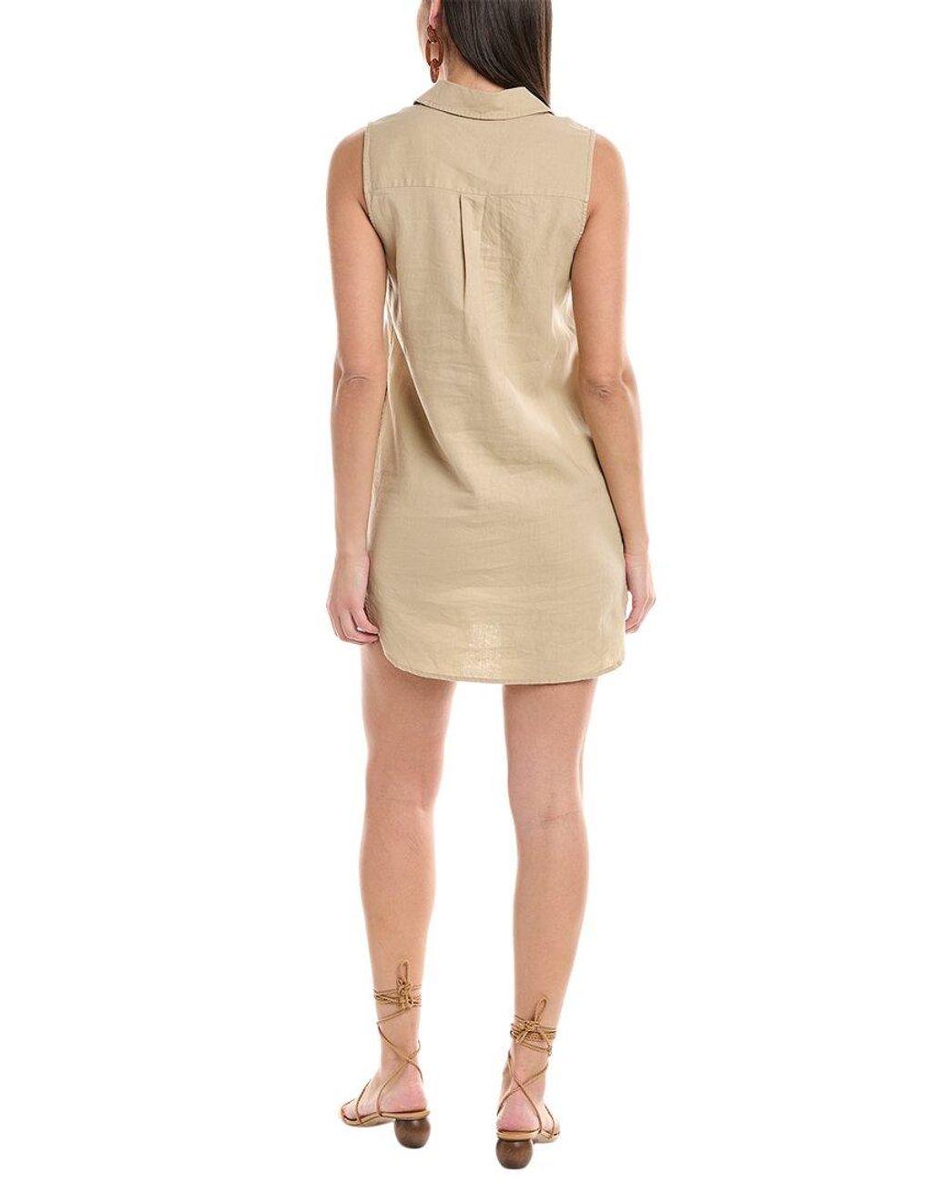 Onia Natural Air Linen-Blend Shirtdress