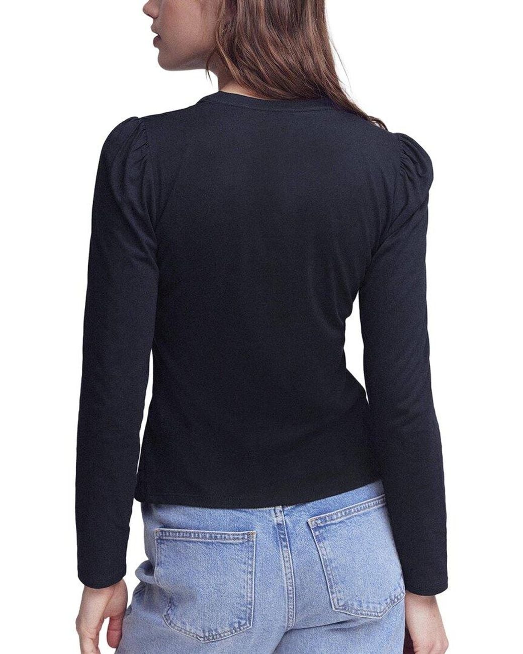 Boden Blue Supersoft Open Neck Henley