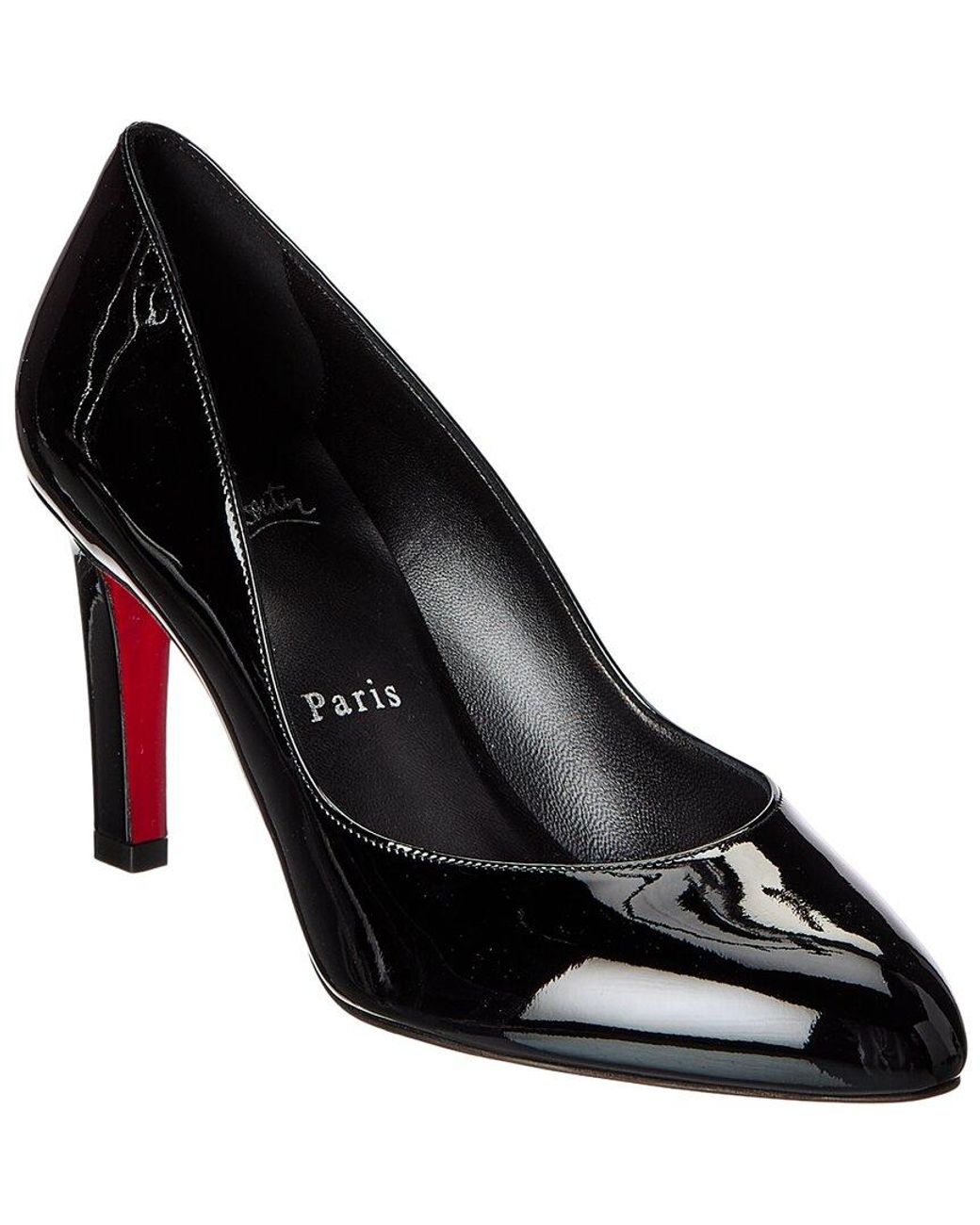 Christian Louboutin Black Fannylove 85 Patent Pump