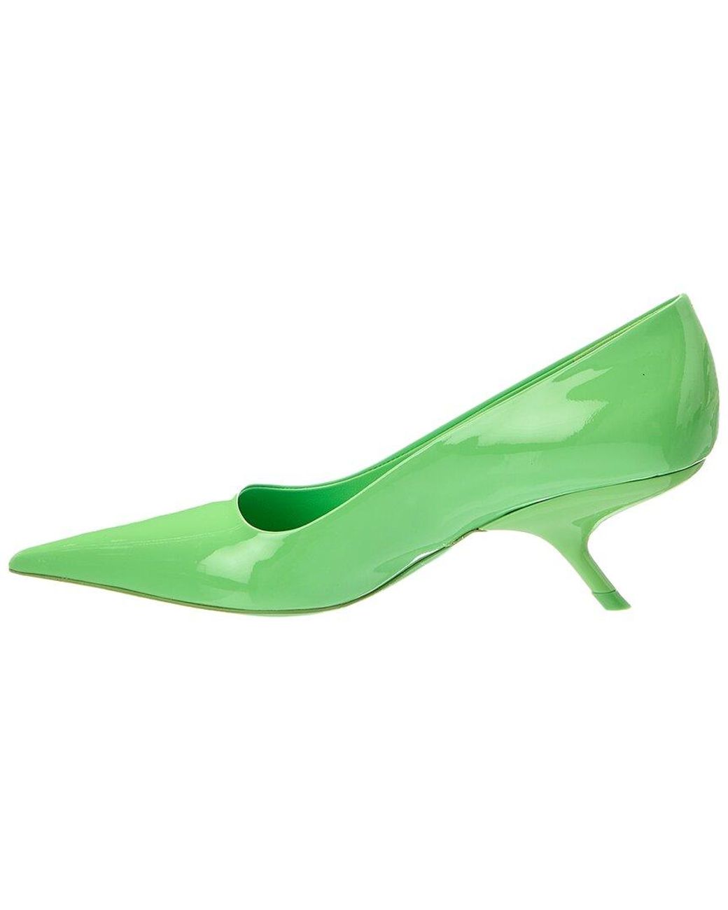 Ferragamo Green Eva 55 Patent Pump