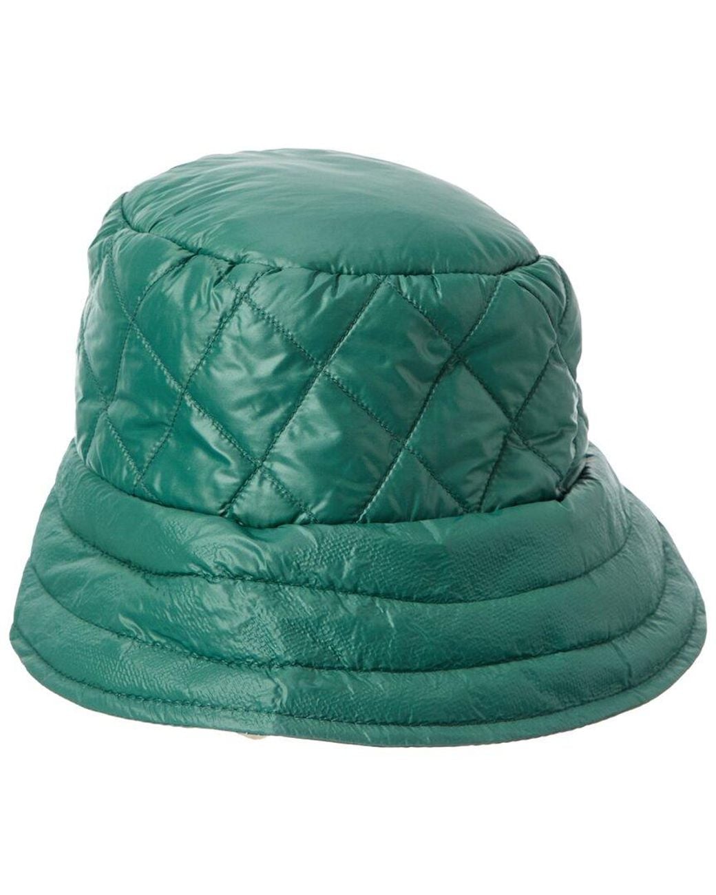 La Fiorentina Green Puffer Bucket Hat